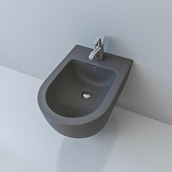 биде подвесное esbano garcia esvbgarcgm серый матовый