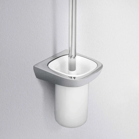 ёршик для унитаза kludi ambienta 5397405 хром/белый