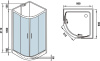 душевая кабина weltwasser ww500 werra 901 90x90 10000003223 профиль хром стекло прозрачное