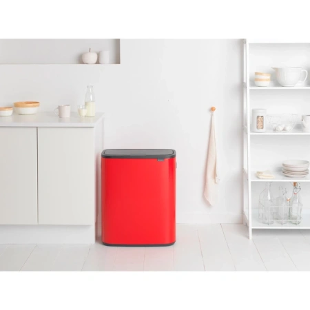 мусорное ведро 2x30л brabantia touch bin bo 221507