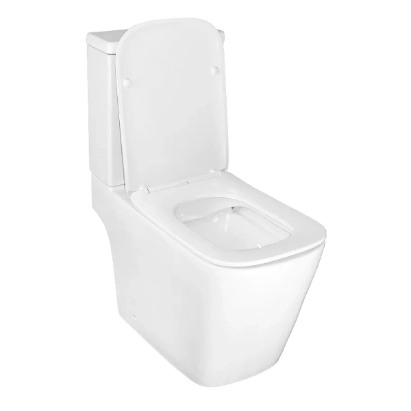 унитаз компакт azario ferra az-1015 напольный, безободковый, слив "торнадо", с бачком и сиденьем микролифт, 64х37х81 см, белый