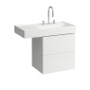 тумба под раковину laufen kartell by laufen 4.0756.9.033.640.1 58х45х60 см, подвесная, цвет белый матовый