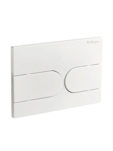 кнопка смыва для инсталляции belbagno bb-11-bl для унитаза, пластик, цвет белый глянец