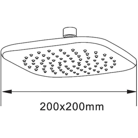 верхний душ orange s08ts хром