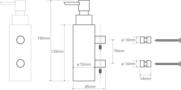 Дозатор для мыла Bemeta OMEGA 104609172 хром