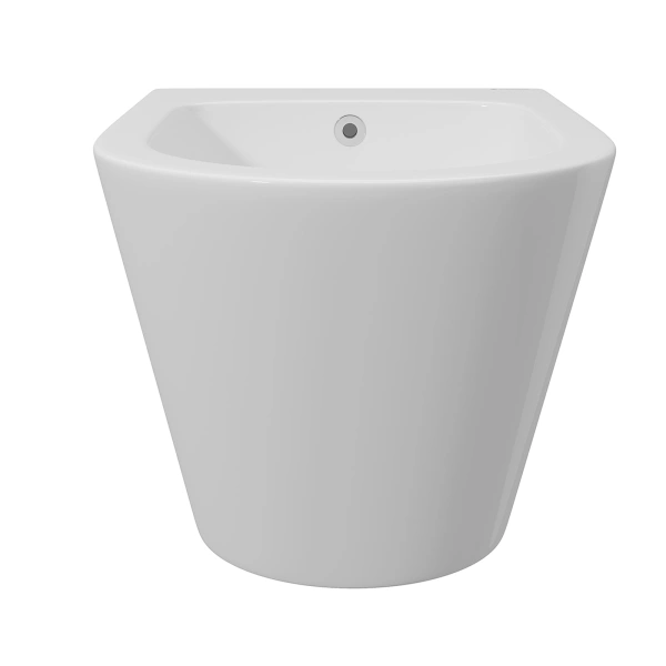 биде aqueduto cone con0310 подвесное, 52.5х36.5 см, белый глянцевый