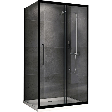 Душевой уголок 180x70 см Abber Schwarzer Diamant AG30180BH-S70B прозрачное
