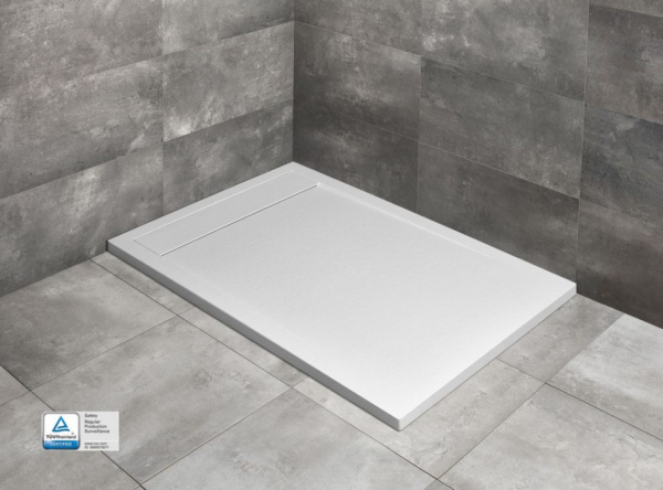 душевой поддон из литьевого мрамора 210×100 см radaway teos f white htf210100-04