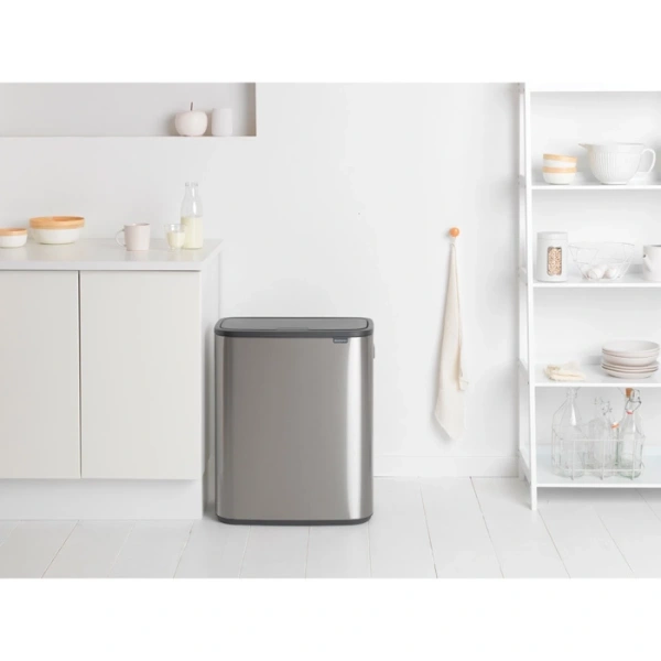 Мусорное ведро Brabantia Bo Touch Bin 221460 30+30 л, серое
