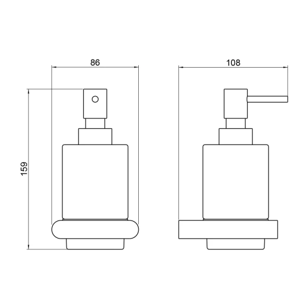 Дозатор для мыла Timo Luiro черное золото 18438/18