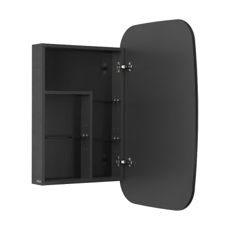 зеркальный шкаф aquaton сохо 60 r 1a258302aja0r графит