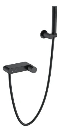 Смеситель для ванны Boheme Stick 123-BB черный матовый