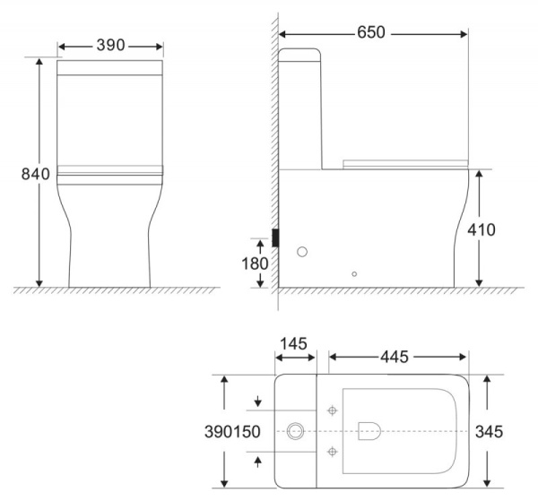унитаз компакт belbagno romano bb248cpr-p без бачка и сиденья