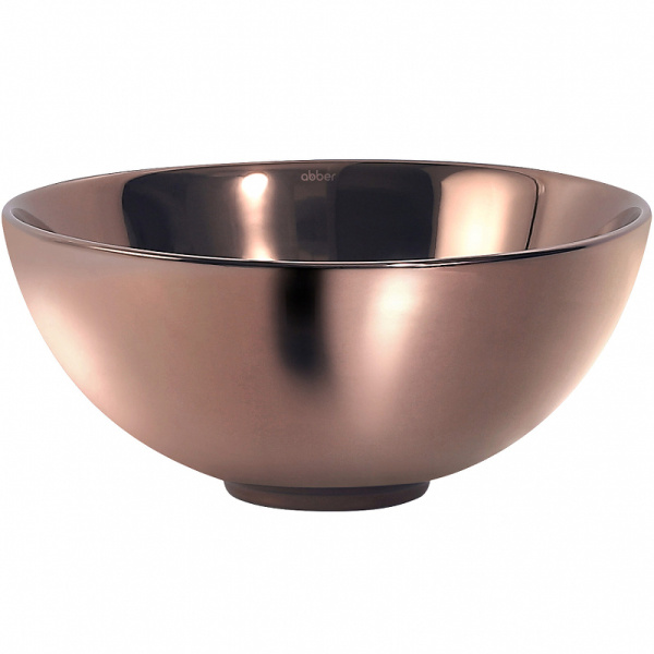 раковина 32x32 см abber bequem ac2106rg, цвет розовое золото