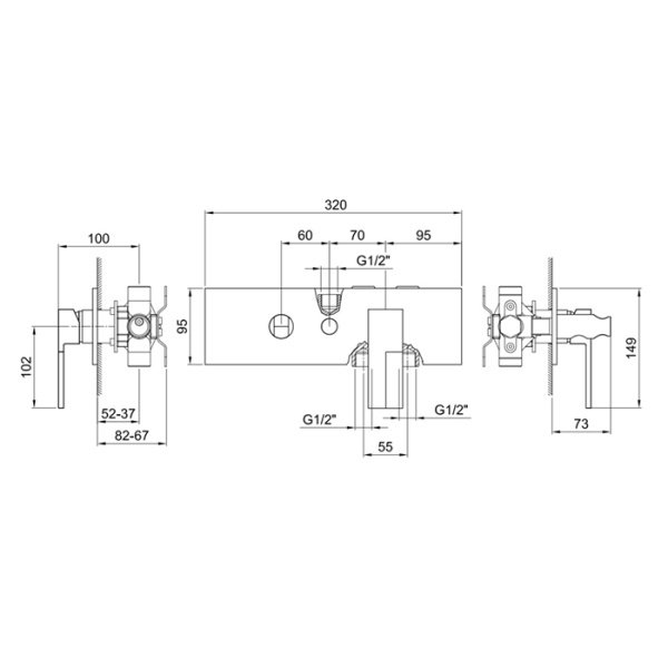 смеситель для душа fantini ar/38 38 02 3384sb