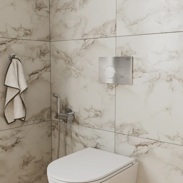 кнопка смыва для инсталляции d&k bayern db1529001.2 пластик, цвет матовый хром