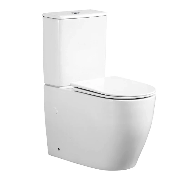 унитаз компакт azario bonelle az-1229a напольный, безободковый, слив "торнадо", с бачком и сиденьем микролифт, 63х35.5х79.5 см, белый