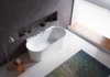 Акриловая ванна BelBagno BB409-1700-800-W/NM 170x80 см, цвет белая матовая внутри, черная матовая снаружи