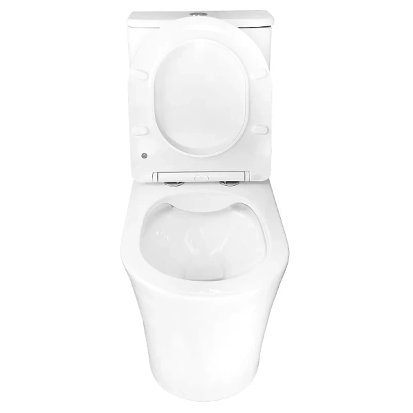 унитаз компакт azario anteo round az-1219a напольный, безободковый, с бачком и сиденьем микролифт, 63х38.5х82 см, белый