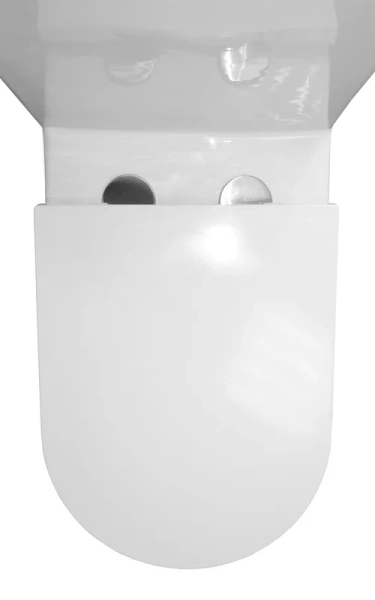 унитаз моноблок azario scala az-8101 напольный, безободковый, слив "торнадо", с сиденьем микролифт, 69x36.7x79 см, белый