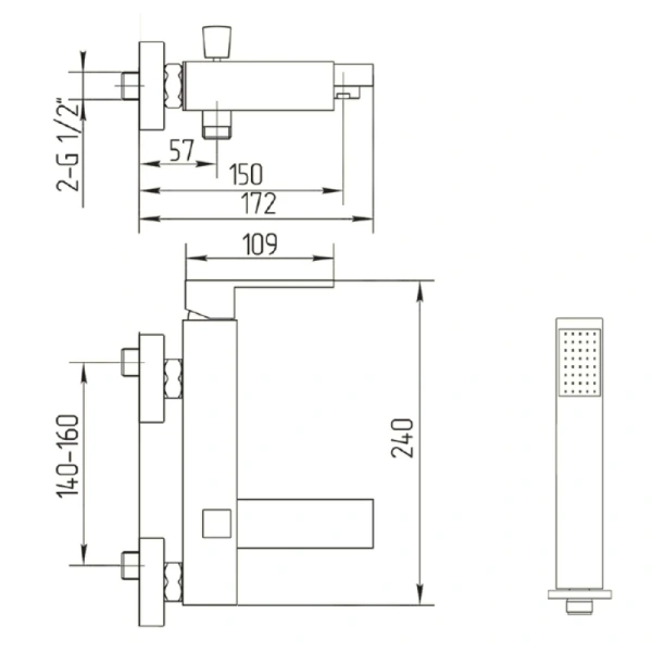 смеситель для ванны migliore kvant gold 25391