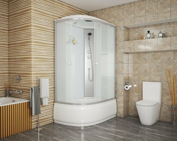 душевая кабина niagara eco 120x80 r e120/80/40r/mt без гидромассажа