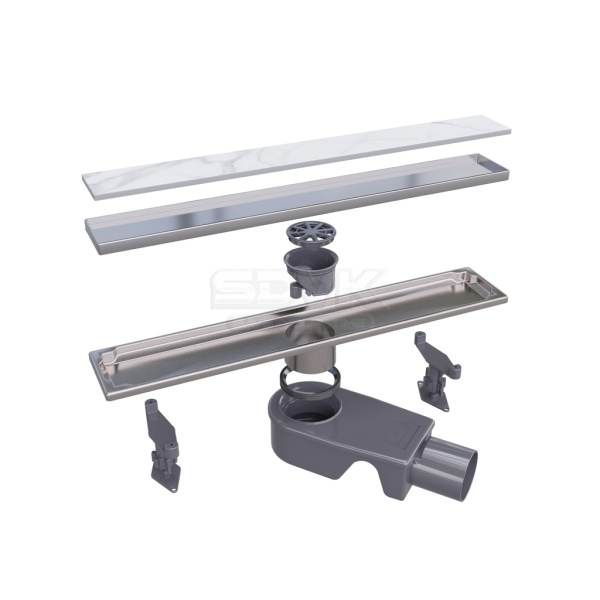 душевой лоток rgw sdr-22 47212260-01 с двухсторонней решеткой