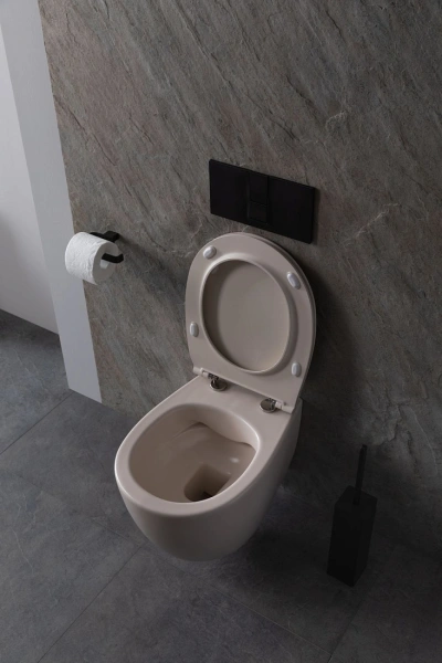 унитаз подвесной allen brau fantasy 4.11004.iv безободковый, без сиденья, цвет айвори