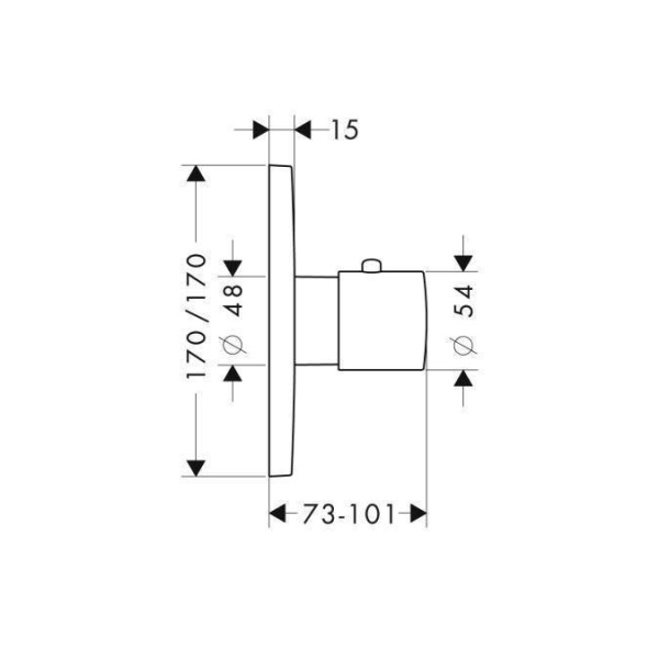 центральный термостат axor citterio m 34716000