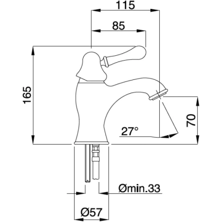 смеситель для раковины migliore maya 18931 золото