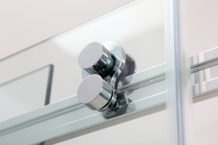 душевой уголок black&white stellar wind s201-1000х1000 радиальный профиль серебристый хром стекло прозрачное