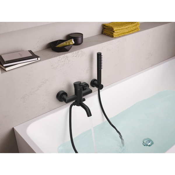 смеситель для ванны paini cox 78pz100 черный матовый