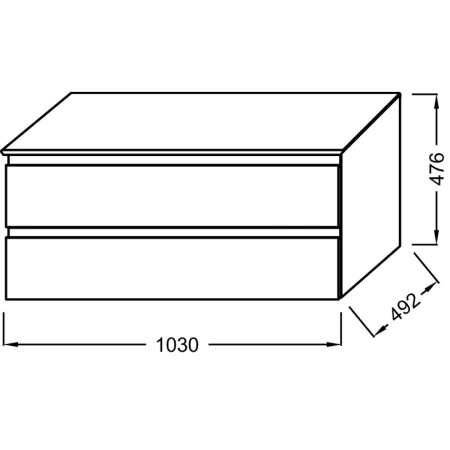 тумба под раковину jacob delafon madeleine 100 eb2084-j54 подвесная серый матовый