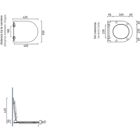 сиденье для унитаза catalano zero 0151200001 с микролифтом, белое глянец