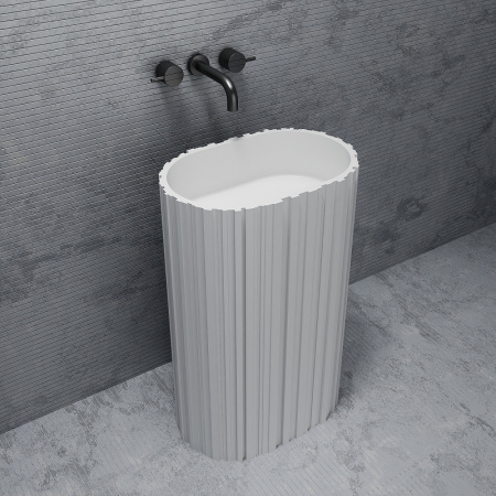 раковина напольная 58x38 см abber stein as2551-h