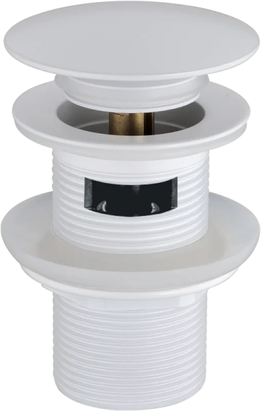 Донный клапан Boheme 612/2-MW click-clack, белый матовый