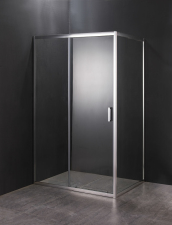 душевой уголок orange 120×80 e23-12080tcr профиль хром, стекло прозрачное