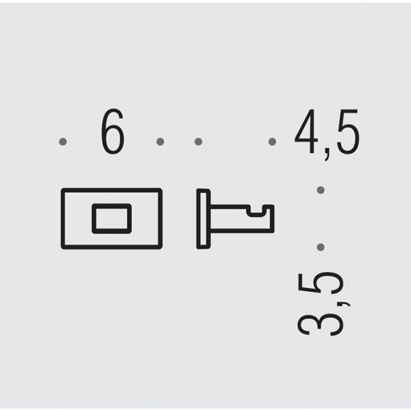 Крючок Colombo Design Look BLC27.OM одинарный, PVD золото матовое