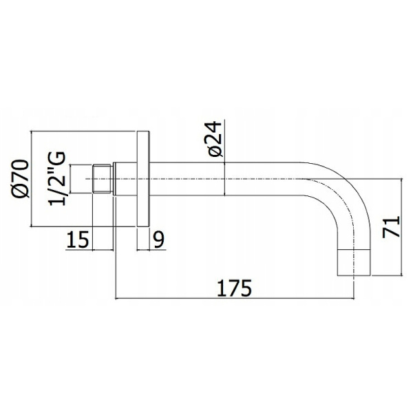 излив paffoni zboc081cr для смесителя , хром глянцевый