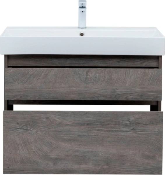 тумба под раковину aquanet nova lite 85 дуб рошелье (2 ящика), 00249937