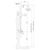 душевая стойка fima carlo frattini elizabeth chic f5084/2ccr со смесителем, верхним душем и душевым комплектом, ручки swarovski, цвет хром