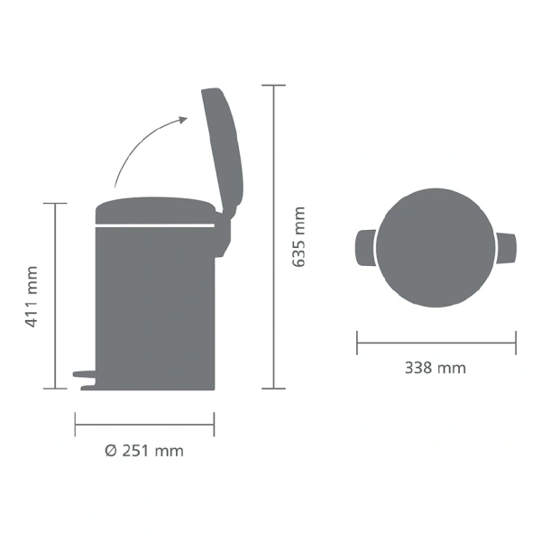 Мусорное ведро Brabantia NewIcon 112003