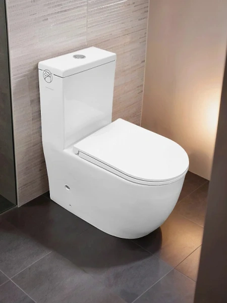 унитаз моноблок azario velluto az-6281 напольный, безободковый, слив "торнадо", с сиденьем микролифт, 65x37x77.5 см, белый