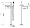 смеситель для ванны boheme stick 129-crcr.2 хром