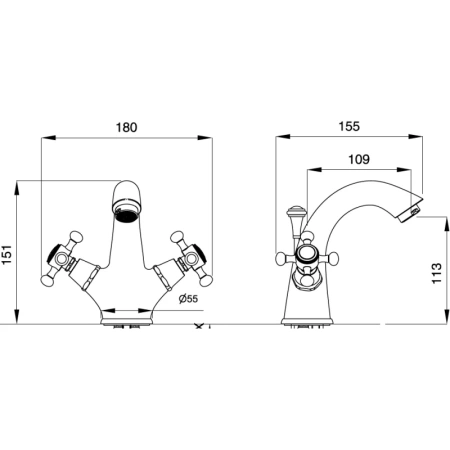 смеситель для раковины migliore lady 18856 золото
