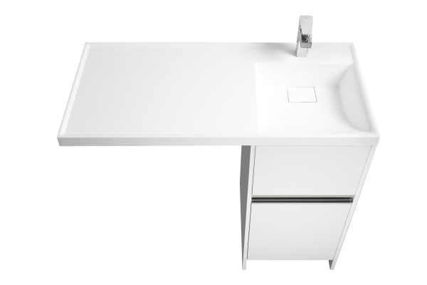 тумба под раковину акватон лондри 400 белый 1a236001lh010