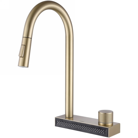 Смеситель для кухни Abber Wasser Kreis AF8114G, цвет золото