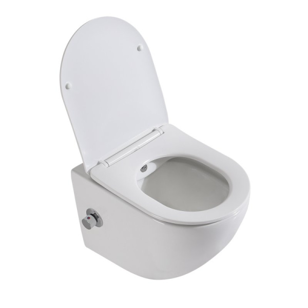 унитаз биде подвесной belbagno uno bb3105chr-bs/sc, с сиденьем микролифт, цвет белый унитаз биде подвесной belbagno uno bb3105chr-bs/sc, с сиденьем микролифт, цвет белый