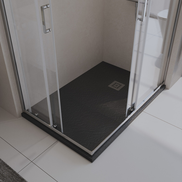 душевой поддон из искусственного камня belbagno uno 120x80 tray-mr-uno-ah-120/80-35-nero черный