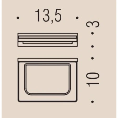 мыльница colombo design look b1601.nm